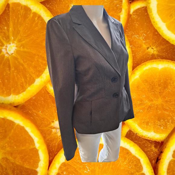 Ann Taylor Jackets & Blazers - Ann Taylor 2 Button‎ Fitted Gray Blazer Size 2
